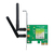Placa de Rede Wi-Fi PCI Express TP-Link TL-WN881ND - 300Mbps 2 Antenas Acompanha espelho Low Profile