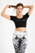 Crop Top Nero Black