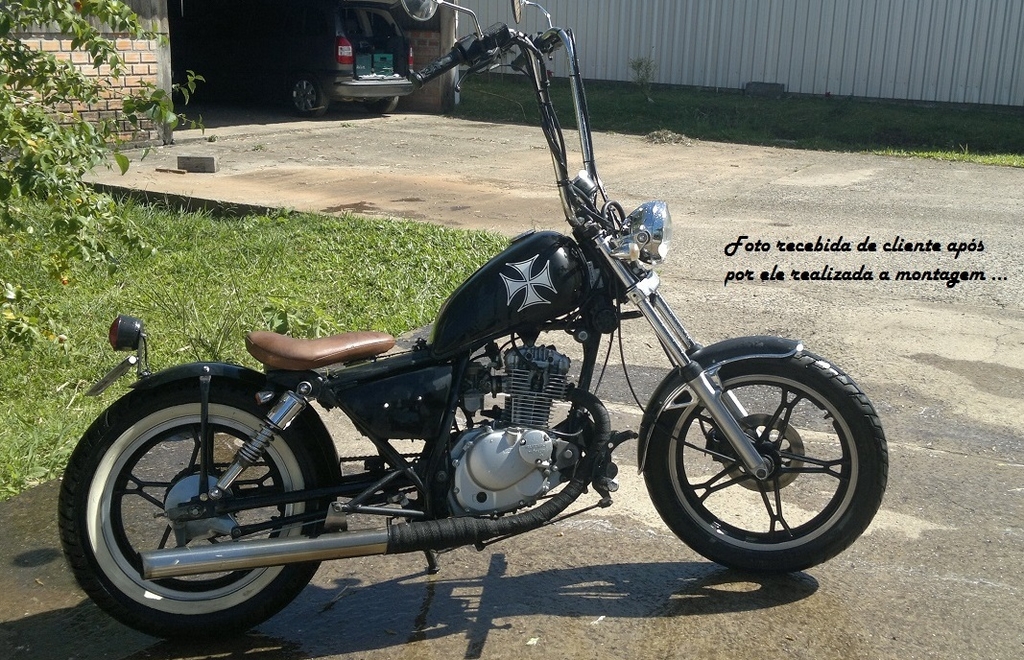 Intruder bobber  Intruder 125 customizada, Intruder 125, Garagem