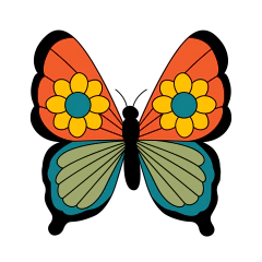 Imagem do Butterfly em nosso tecido "Fit Fashion"