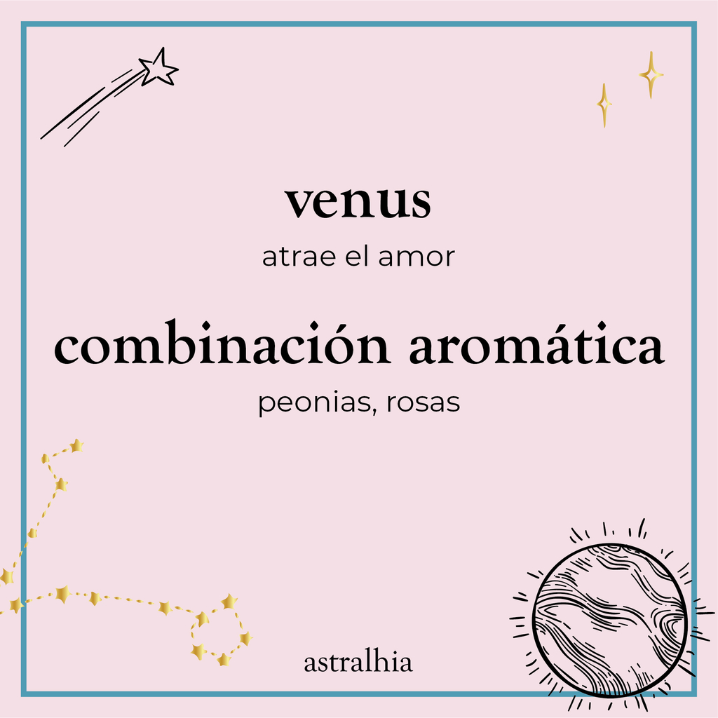 BOX VENUS . ATRAE EL AMOR. AROMAS: PEONIAS Y ROSAS