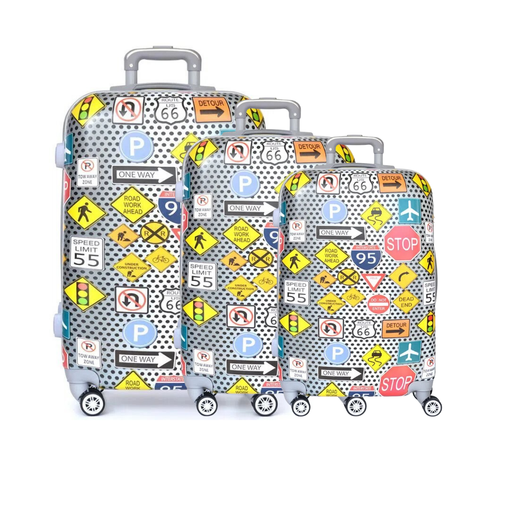 Set x3 Valijas Rigidas con Diseño - Travel Stocks
