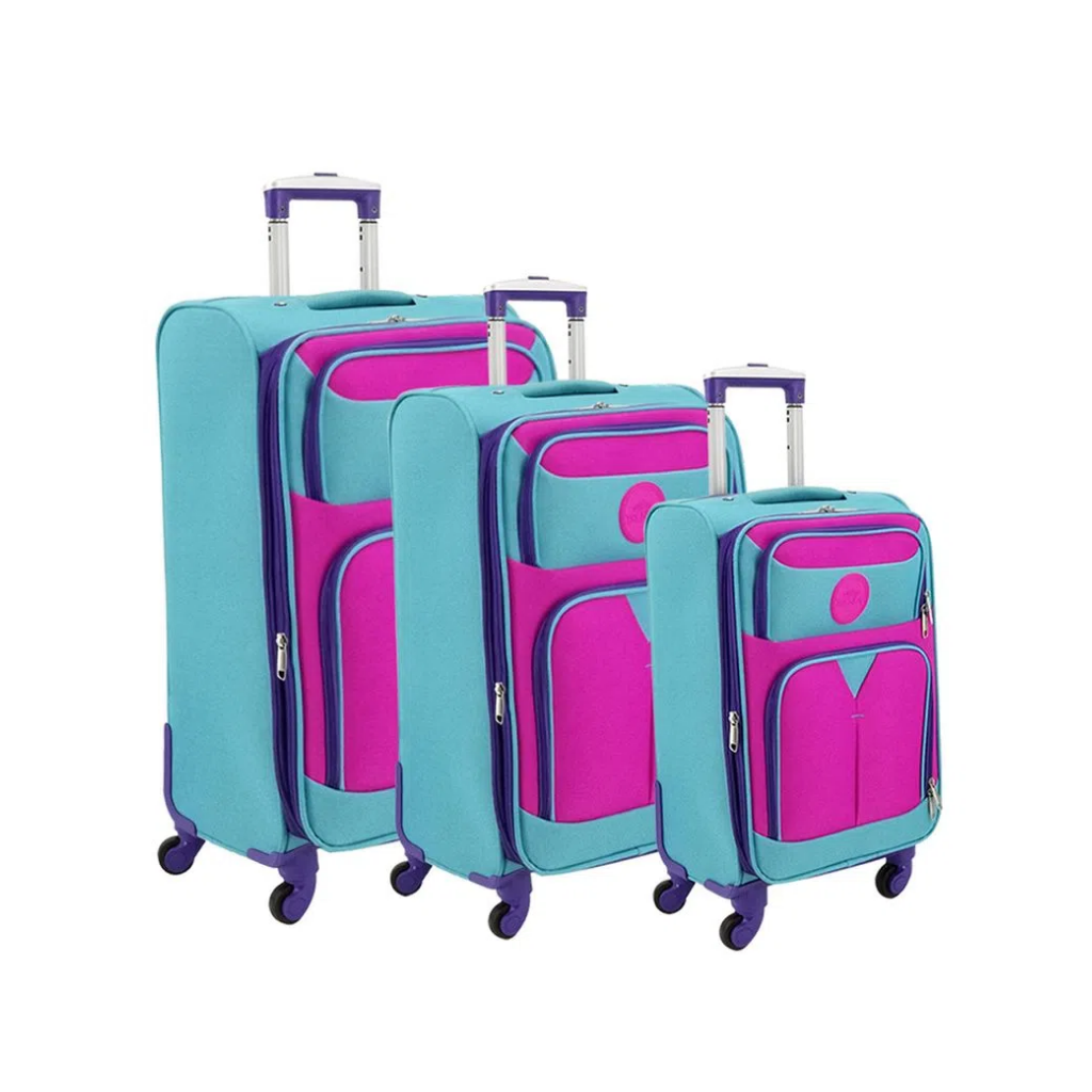 Set x3 Valijas Trendy Combinada 4 Ruedas