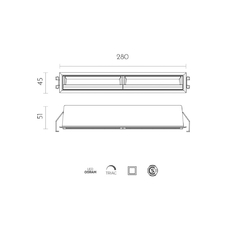 TEBO WALLWASHER 20W - comprar online