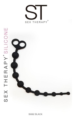 Sex Therapy anal beads 1 negro dilatador