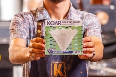 KIT1 Coador Café em Acrílico Koar + Filtro Papel Koar 50 und - loja online