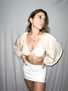 Saia Couro branco - comprar online