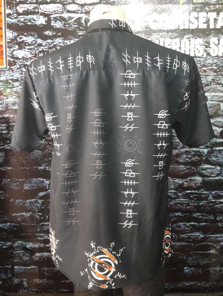 Camisa Exclusiva Uniforme Akatsuki Símbolos