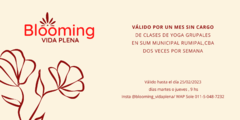 INVITACIÓN SIN CARGO A CLASES DE YOGA GRUPALES, PRESENCIALES EN VILLA RUMIPAL, CBA (2 VECES POR SEMANA)