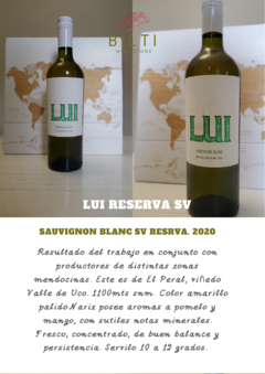 *nuevo* Lui Reserva SV Sauvignon Blanc - comprar online