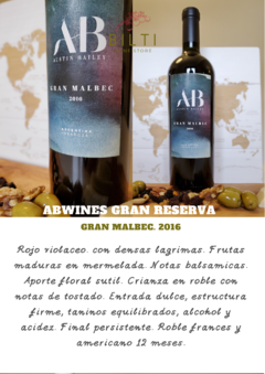 AB Wines Gran Malbec *por caja* - comprar online
