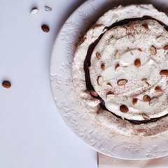 Torta de merengue de almendras - Sin T.A.C.C