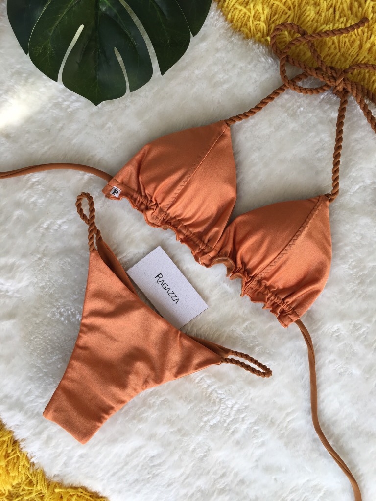 Biquíni dupla face cortininha Clearance