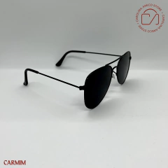 ÓCULOS DE SOL AVIADOR PRETO CRAVO (AVCLAC5) - Carolina Areco Store