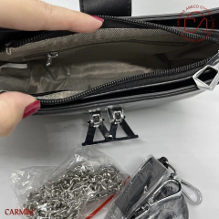 Imagem do CONJUNTO DE BOLSAS CARMIM BLACK (06028B)