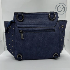 BOLSA AZUL TIRACOLO AVELUDADA (T163) na internet