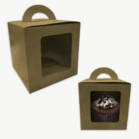 Cajas para Tortas, Tartas, Masas 27x27x10 Excelentes . Kraft Marrón