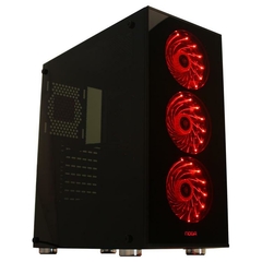 GABINETE GAMER NOGA NG-8608-CF + Fuente 600W