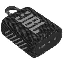 PARLANTE PORTÁTIL JBL GO3 BLUETOOTH SUMERGIBLE NEGRO (JBLGO3BLKAM) - comprar online