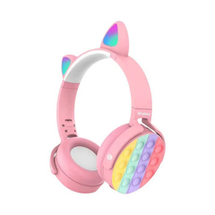 Auriculares con Orejas CAT EAR SY-950 Inalámbricos Rosa/Verde - comprar online