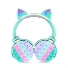 Auriculares con Orejas CAT EAR SY-950 Inalámbricos Rosa/Verde