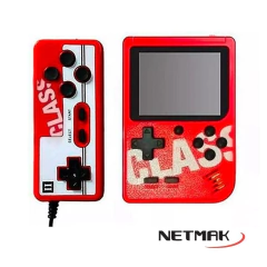 CONSOLA PORTATIL NETMAK NM-CLASS RECARGABLE + 1 JOYSTICK PARA 2 JUG