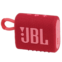 PARLANTE PORTÁTIL JBL GO3 BLUETOOTH SUMERGIBLE ROJO (JBLGO3REDAM)