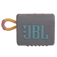 Parlante portátil JBL GO3 BLUETOOTH Sumergible GRIS (JBLGO3GRYAM) - comprar online
