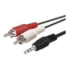Cable Jack 3.5mm a 2 RCA Macho KANJI KJ-MP2RCA18
