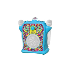 PARLANTE PORTATIL KANJI KJ-KARKIDS KARAOKE + 2 MICRÓFONOS (AZUL)