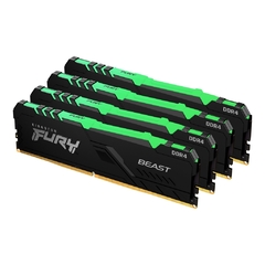 MEMORIA RAM Kingston FURY BEAST RGB 16GB DDR4 3200MHZ - CUMBRE MEGACOMPU