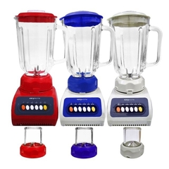 LICUADORA DE MESA KANJI 2 EN 1 600W (KJH-BL0600LA01) ROJO / AZUL / BLANCO
