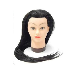 Cabeza De Practica Maniquí Cabello 50 Natural Y 50 Sintético Peluquería - comprar online