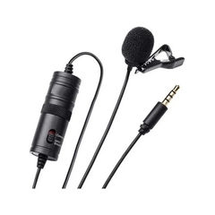 Micrófono Corbatero Jack 3.5mm con Selector Celular/Cámara Mic