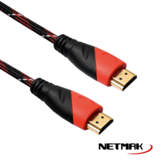 Cable HDMI Mallado 1,5 mts Netmak NM-C47R - comprar online