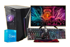 PC INTEL CORE I3 10105 | 8 GB RAM | SSD 240 GB | FUENTE 600W | PERIFERICOS | TV/MONITOR 24"