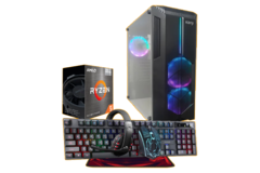 PC AMD RYZEN 5 5600G | 16 GB RAM | SSD 240 GB | HDD 1 TB | FUENTE 600W | PERIFERICOS