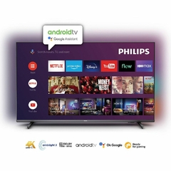 SMART TV PHILLIPS 65'' 4K UHD ANDROID TV + AMBILIGHT (65PUD7906/77)