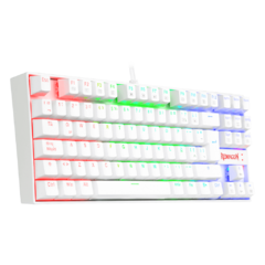 Teclado Mecánico Redragon Kumara White K552 RGB Switch Blue en internet