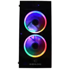 GABINETE SHENLONG GT-503 MINI-TOWER ACRILICO COOLER RGB RAINBOW RING X3 - comprar online