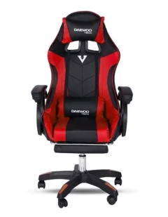 SILLA GAMER DAEWOO SHOOTER DW-SGA001NA RECLINABLE CON APOYA PIES Y BRAZOS REGULABLES - comprar online