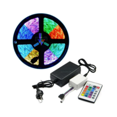 Tira Luces Led 5050 RGB 5 Metros Kit Control + Fuente en internet