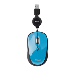 Mouse Trust YVI Retractil Blue - comprar online