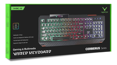 TECLADO GAMER WESDAR CERBERUS WD-MK4-BR USB RETROILUMINADO - CUMBRE MEGACOMPU