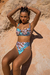Biquini Aro Estruturado Hot - Onça Blue - comprar online