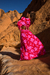 Saida Longa Munique - Red Flowers - Atacado Store Guette