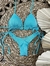 Biquini Fio Duplo - Azul lurex