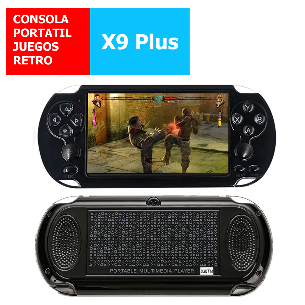 consola de jogos portátil de mão de alta qualidade para jogos PSP X12 5.1  polegadas jogo retro Video player portátil com duplos - China X12 jogo  portátil Player e controlador de jogos preço
