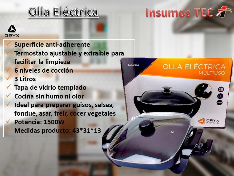 Oryx Olla Eléctrica 1500W, Oryx Electro Hogar - Farmacias Del Plata