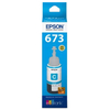 Cartucho Refil Epson Original T673220 673 Ciano Azul